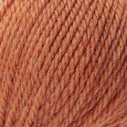 Gisimo 100% Merino Wool Yarn, 3-Ply Luxurious and Soft Yarn for Hand Knitting & Crocheting (Amber, 3Balls) - Image 2