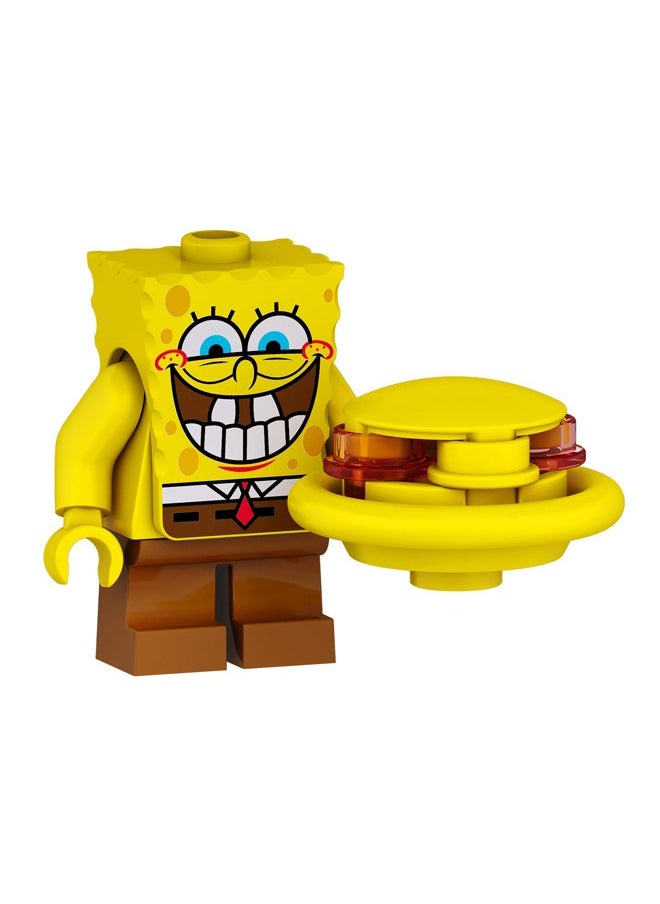 XINH Set of 5 Spongebob Series Characters Mini Action Figures Set, High Quality Minifigures Series Stitching Toys Playsets for Collectors and Kids  - Image 4