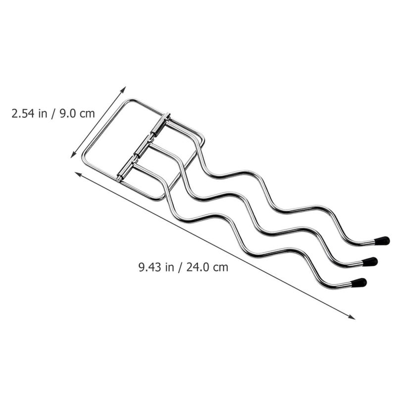 Stainless Steel 3 Tier Rotating Towel Rack Wall Mounted Bathroom Kitchen Organizer - Image 3