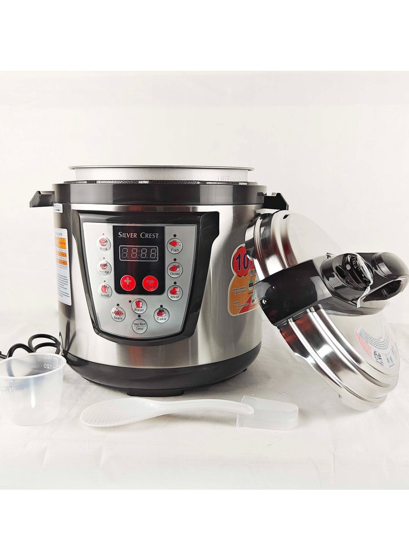 SILVER CREST Electric Pressure Cooker Best Quality Keep Warm Function 6L Capacity  - Image 2