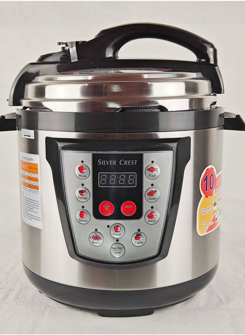 SILVER CREST Electric Pressure Cooker Best Quality Keep Warm Function 6L Capacity  - Image 1