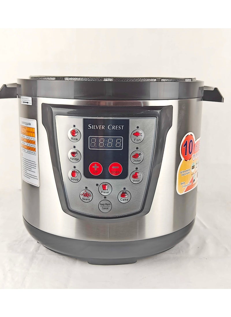SILVER CREST Electric Pressure Cooker Best Quality Keep Warm Function 6L Capacity  - Image 5
