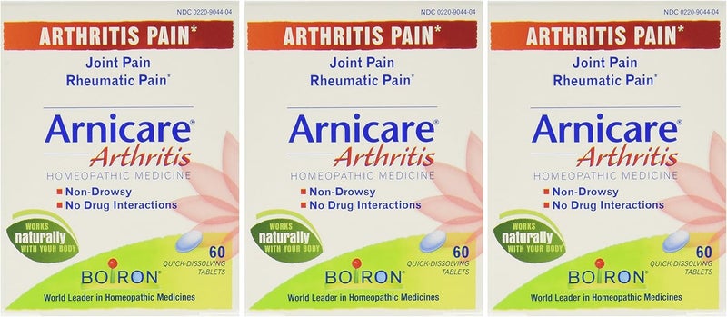 Boiron Arnicare Arthritis - 60 tabs 60 Count (Pack of 3)