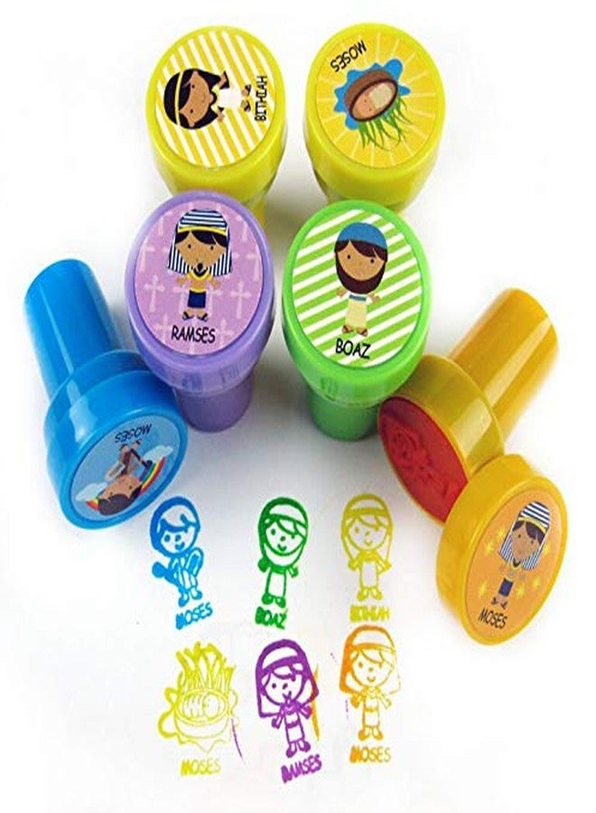 TINYMILLS Tiny Mills 50 Pcs Bible Characters Religious Assorted Stampers for Kids - Image 2