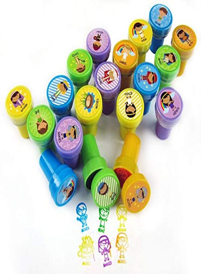 TINYMILLS Tiny Mills 50 Pcs Bible Characters Religious Assorted Stampers for Kids - Image 3