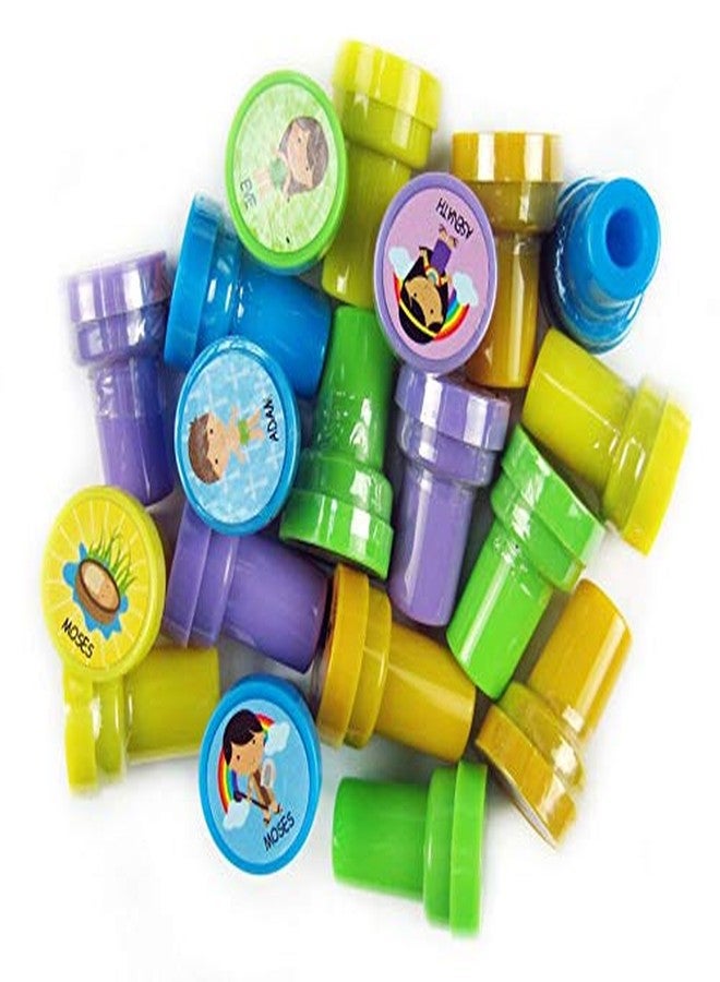 TINYMILLS Tiny Mills 50 Pcs Bible Characters Religious Assorted Stampers for Kids - Image 5