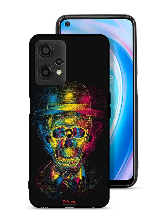 Tolwak OnePlus Nord CE 2 Lite 5G Protective Case Cover Skull Colorful Hat Fantasy Art - Image 1