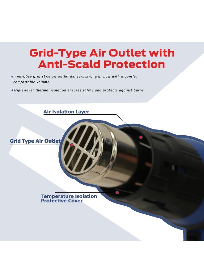 VTOOLS 2000W Hot Air Gun - Image 4