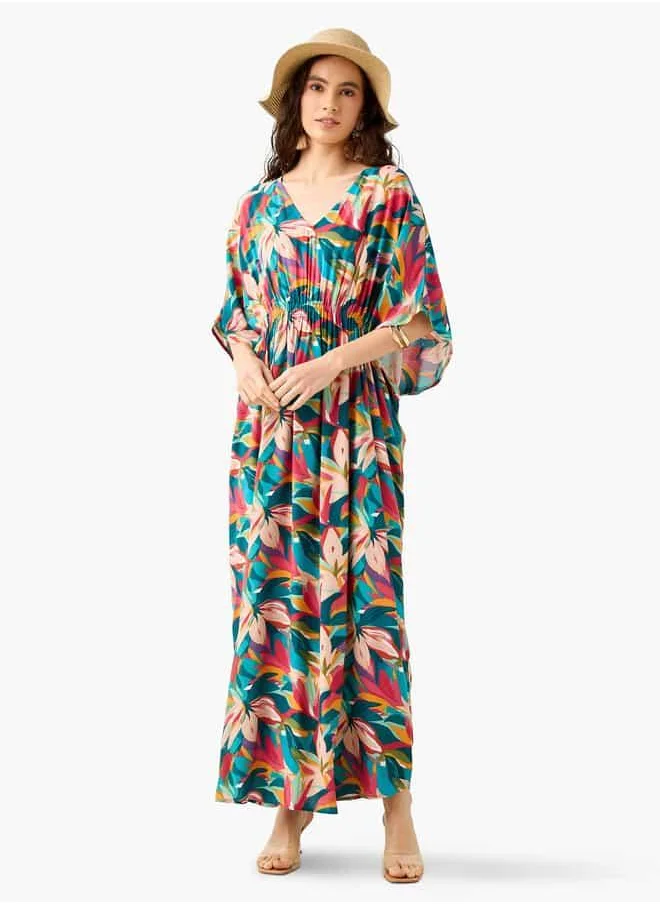 فاف Flower Print Viscose Cover-Up