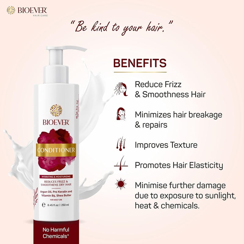 Bioever Conditioner 250ML And Body Lotion 250ML  Combo  SulfateFree ParabenFree Deep Hydration  Strength For Men  Women  Hair Care Solution - Image 4