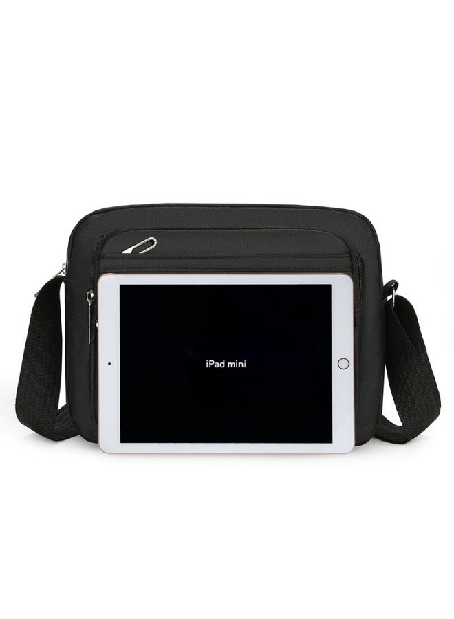 Multi-layer Small Bag Men's Bag Crossbody Bag Business Bag Collection Wallet Men's Waterproof Shoulder Bag-Colour:Dark Blue - Image 5