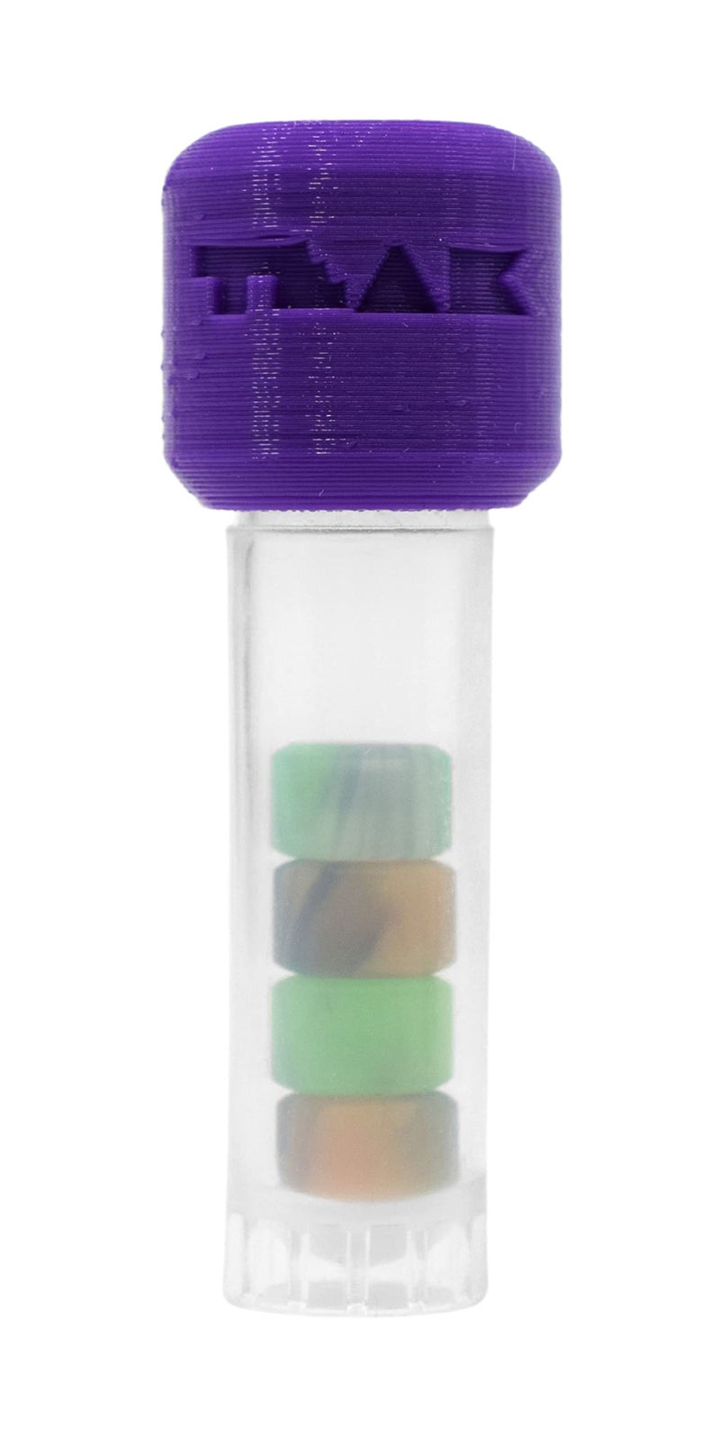 Teak Tuning Apex 61D Urethane Fingerboard Wheels - New Street Shape  7.7mm Diameter - Ultra Spin Bearings - Made in The USA - Spooky Swirl Colorway - Image 5