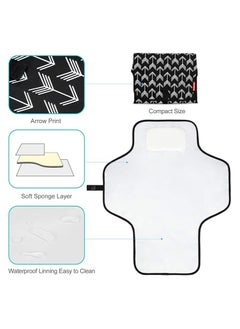 Moro Moro Insular Waterproof Portable Baby Changing Pad, Dual-Sided, Foldable with Storage Pockets  - Image 2