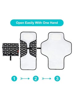 Moro Moro Insular Waterproof Portable Baby Changing Pad, Dual-Sided, Foldable with Storage Pockets  - Image 4