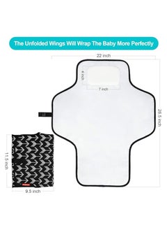 Moro Moro Insular Waterproof Portable Baby Changing Pad, Dual-Sided, Foldable with Storage Pockets  - Image 3
