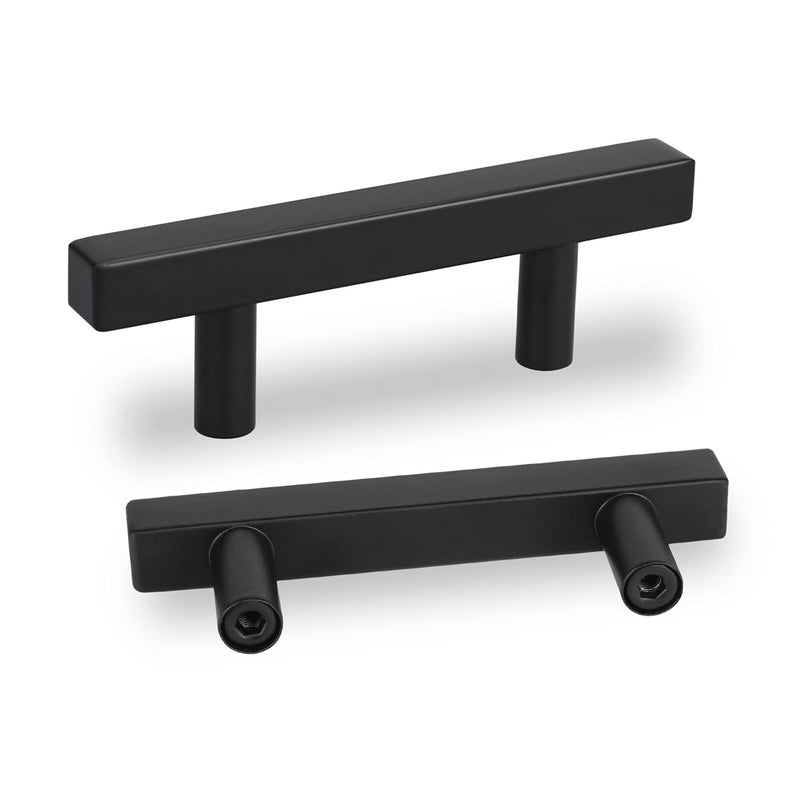 Peaha Black Cabinet Pulls 3 Inch Black Drawer Pulls 5 Pack Phj22Bk Drawer Pulls 3 Inch Bar Pulls For Cabinets Black Cabinet Hardware Black Kitchen Cabinet Handles - Image 1
