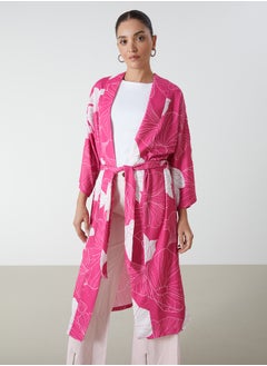 LC WAIKIKI Shawl Collar Floral Oversize Women's Kimono  - Image 2