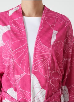 LC WAIKIKI Shawl Collar Floral Oversize Women's Kimono  - Image 3
