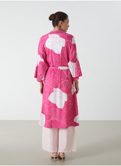 LC WAIKIKI Shawl Collar Floral Oversize Women's Kimono  - Image 4