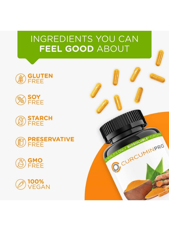 CurcuminPro Complete Vegan | BioSoluble Brown Rice Protein & Organic Turmeric Curcumin Supplement | Plant-Based Formula for Daily Wellness | 60 Count - Image 3