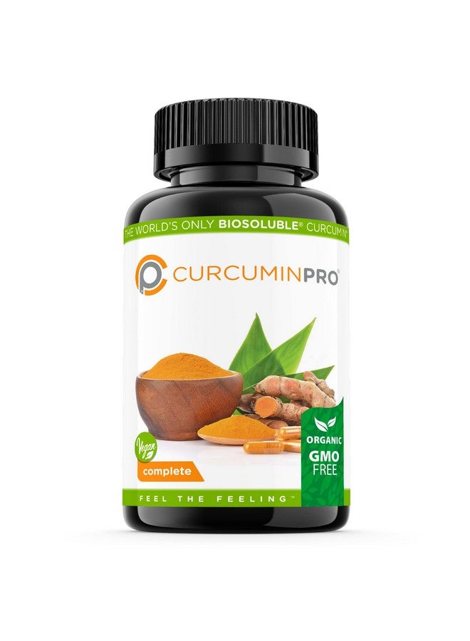 CurcuminPro Complete Vegan | BioSoluble Brown Rice Protein & Organic Turmeric Curcumin Supplement | Plant-Based Formula for Daily Wellness | 60 Count - Image 1