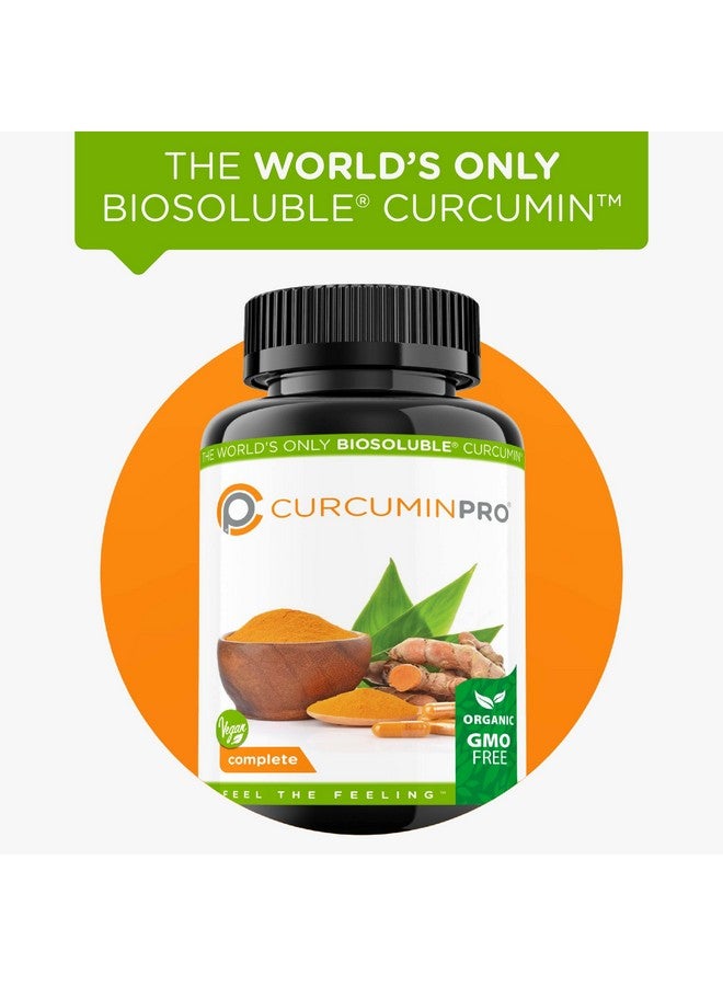 CurcuminPro Complete Vegan | BioSoluble Brown Rice Protein & Organic Turmeric Curcumin Supplement | Plant-Based Formula for Daily Wellness | 60 Count - Image 4