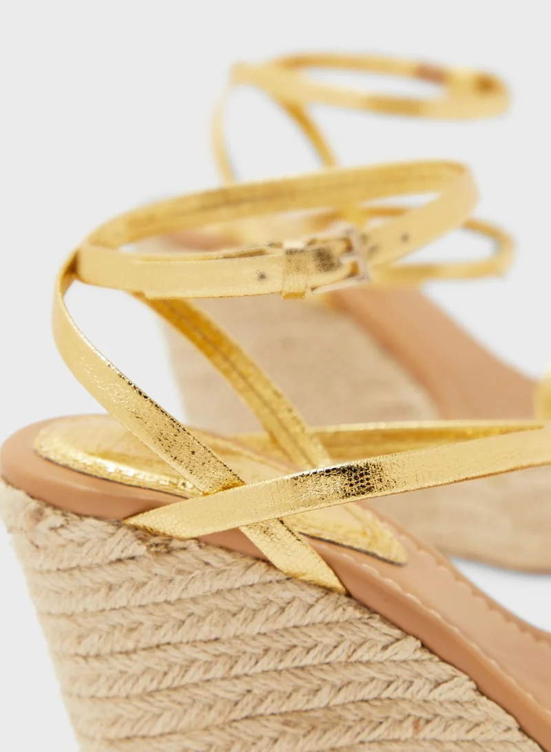 TOPSHOP Open Toe Wedge Sandals