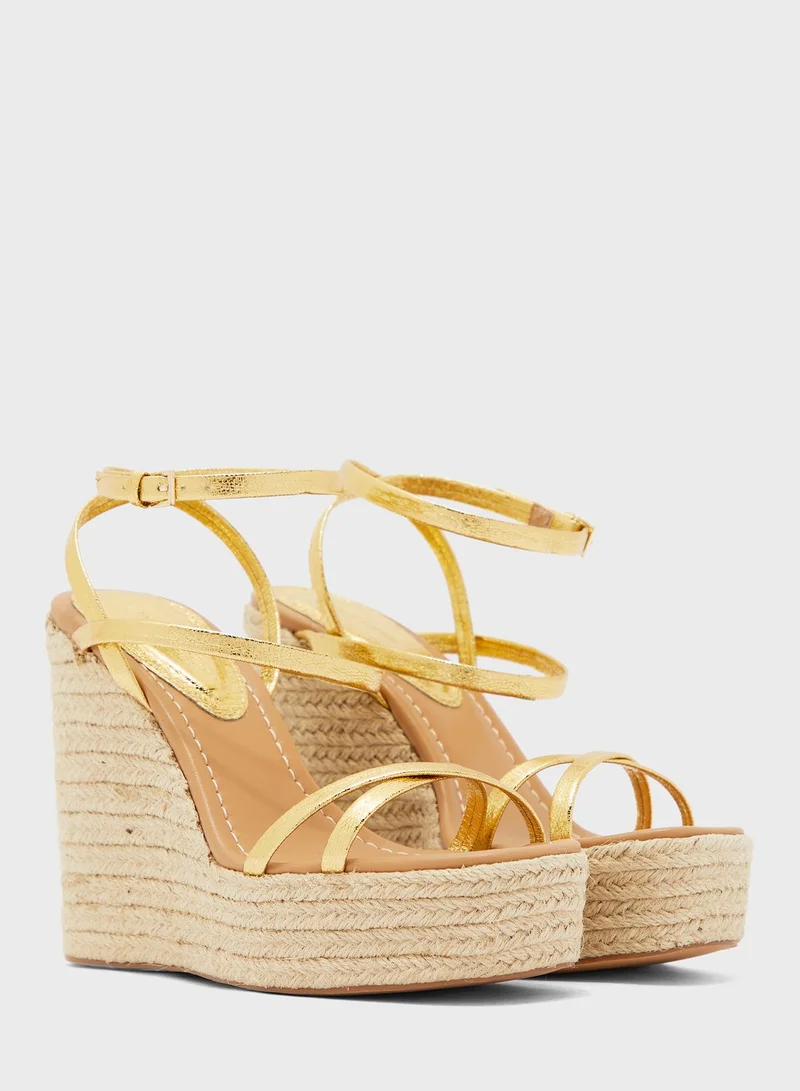 TOPSHOP Open Toe Wedge Sandals