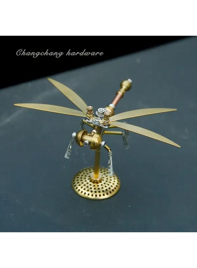 David Dragonfly Steampunk Mechanical DIY Metal Puzzle Model Building Kit - Image 4