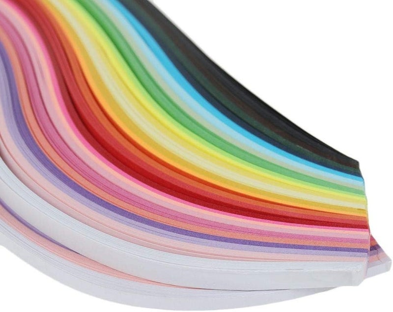 TXIN 1300 Quilling Paper Strips 5mm, 26 Colors Quill Paper Quilling Kit for Beginner Professional Handmade DIY Art Craft - Image 1