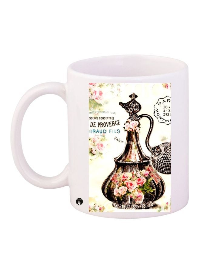 RYN Printed Coffee Mug White/Brown/Black 11ounce