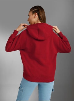 HIGH STAR Women Red Sweatshirt  - Image 3