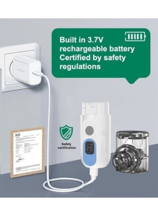 كلوزيلي جهاز استنشاق بالموجات فوق الصوتية قابل لإعادة الشحن بثلاث سرعات، جهاز استنشاق محمول باليد مع تشغيل هادئ للبالغين والأطفال - Image 5