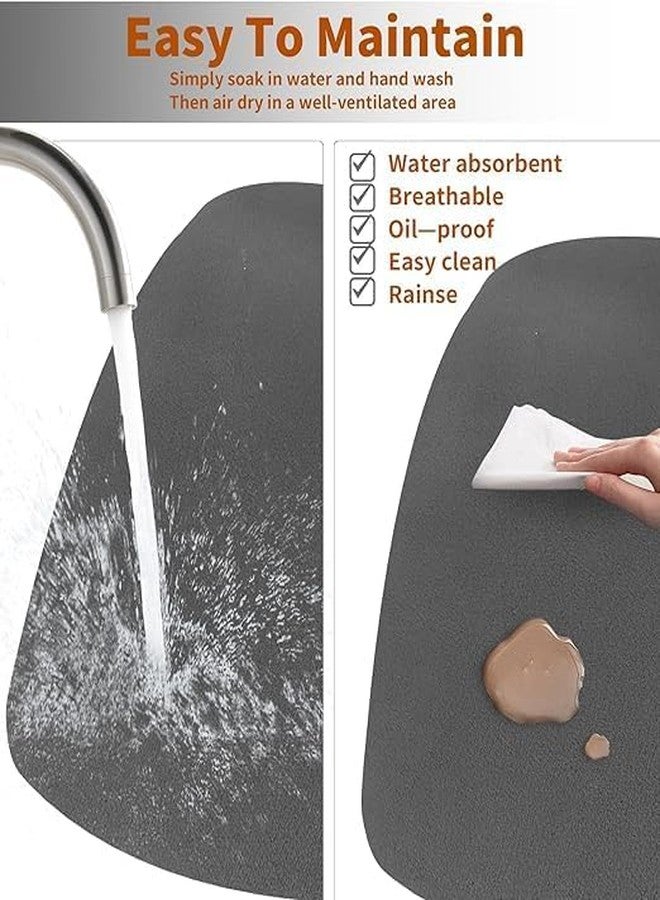 thriftkart Dish Drying Mat for Kitchen Counter Dish Drying Pad with Non Slip Rubber Back Anti Stain for Kitchen (40x50 cm) - Image 4