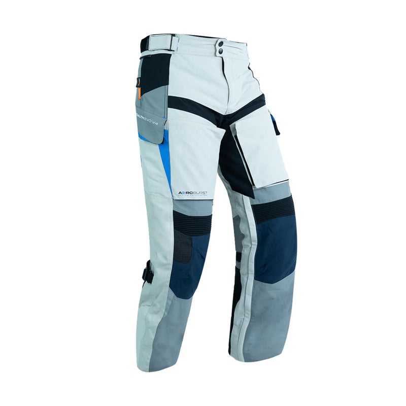 Rynox Stealth Evo 4 Pants - Motorcycle Riding Pants | Impact Protection | Abrasion Resistance | Active Ventilation - Arctic Blue, 3XL - Image 5