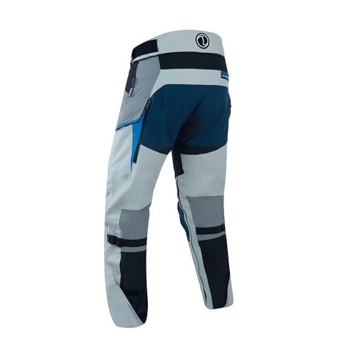Rynox Stealth Evo 4 Pants - Motorcycle Riding Pants | Impact Protection | Abrasion Resistance | Active Ventilation - Arctic Blue, 3XL - Image 2