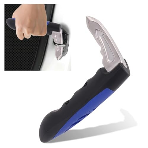 KITUREK Car Handle Assist Multifunction Auto Door Assist Elderly Handicapped Support Window Breaker Emergency Tool Grab Bar Blue 1 PC - Image 1