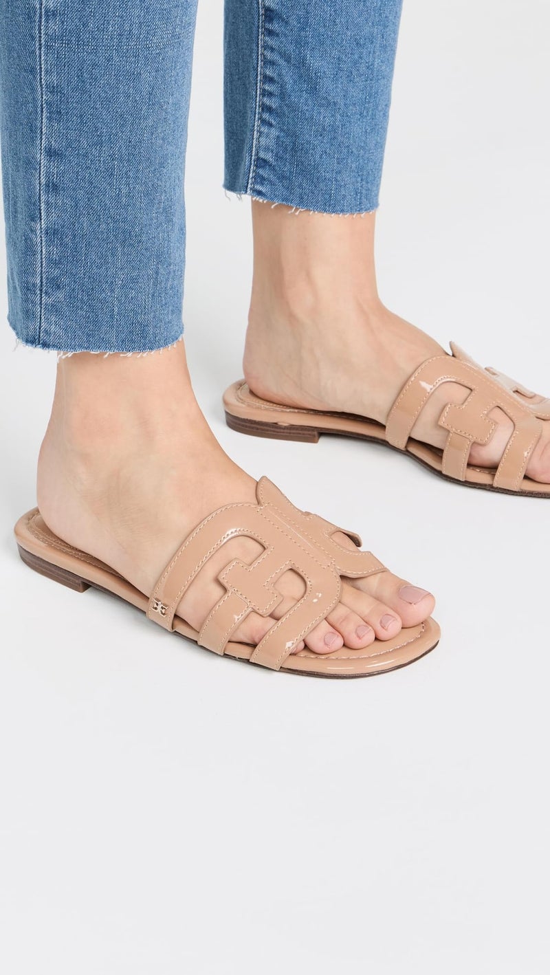Sam Edelman Womenâ€™s Bay Classic Slide Sandal, Almond,8 - Image 2