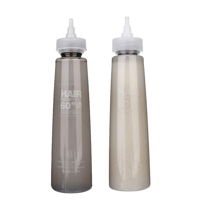 klarako Perm Solution,  Perm Lotion And Neutraliser Kit 2Pcs 120Ml Professional Long Lasting Perm Water Hair Perm Liquid For Hair Salon Hair Perm Kit - Image 4