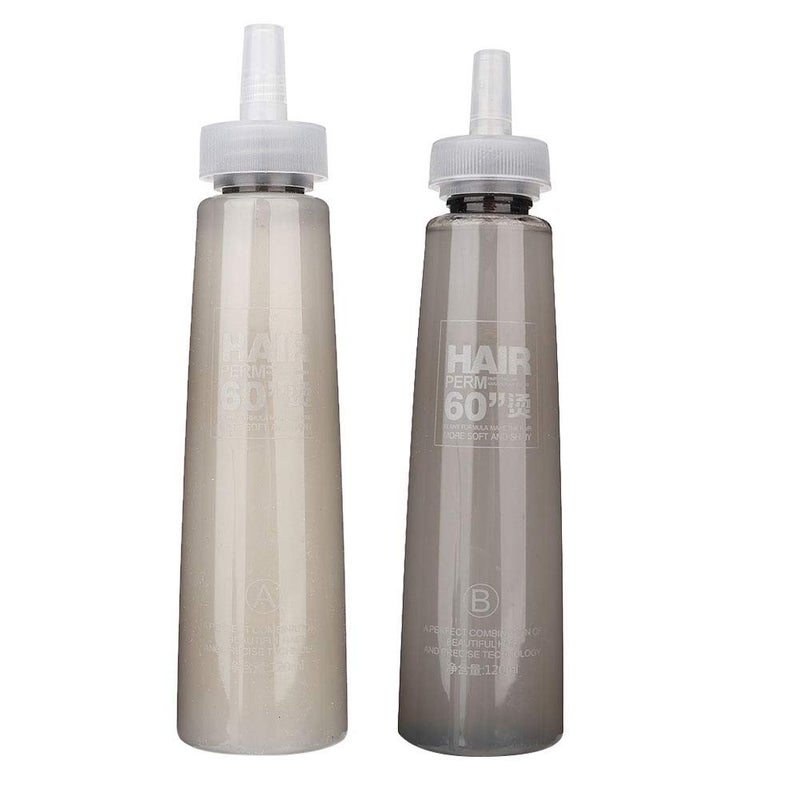 klarako Perm Solution,  Perm Lotion And Neutraliser Kit 2Pcs 120Ml Professional Long Lasting Perm Water Hair Perm Liquid For Hair Salon Hair Perm Kit - Image 1