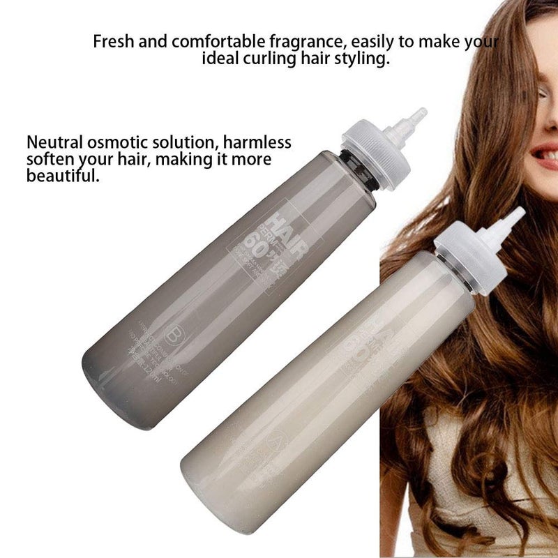 klarako Perm Solution,  Perm Lotion And Neutraliser Kit 2Pcs 120Ml Professional Long Lasting Perm Water Hair Perm Liquid For Hair Salon Hair Perm Kit - Image 2