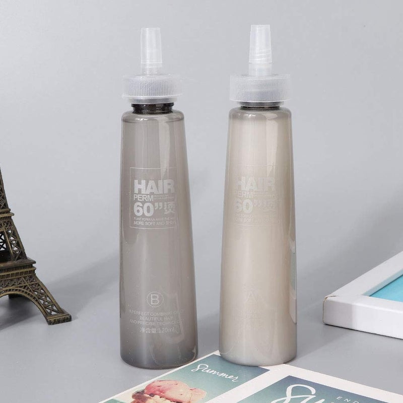 klarako Perm Solution,  Perm Lotion And Neutraliser Kit 2Pcs 120Ml Professional Long Lasting Perm Water Hair Perm Liquid For Hair Salon Hair Perm Kit - Image 5
