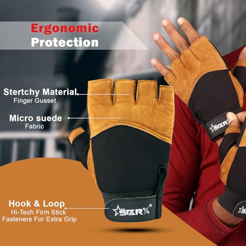 STAR X Gangster Punch Gym Gloves Brown for Men and Women - Image 3