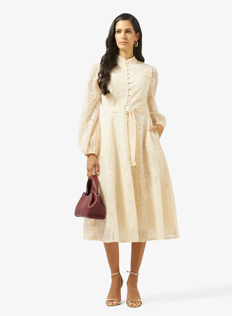 Khizana  Lace A-line Dress for Women | Best Price UAE