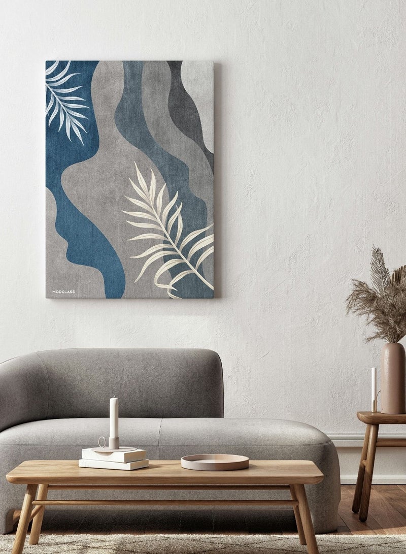 مودكلاس لوحة جدارية كانفس بتصميم ورق شجر - Image 1
