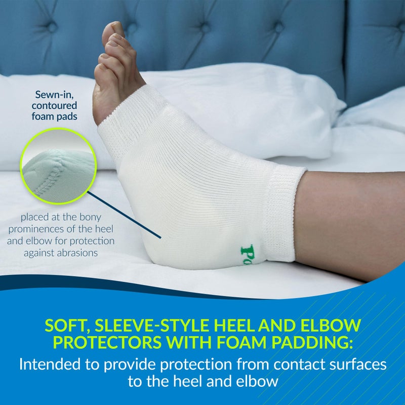بوسي TIDI 6224M كعب Posey والكوع مع منصات الرغوة؟ واسطة ؟ أبيض ؟ زوج واحد من حماة الكعب والكوع للحماية من الجائزة؟ الرعاية الصحية المنزلية؟ الإمدادات الطبية - Image 2