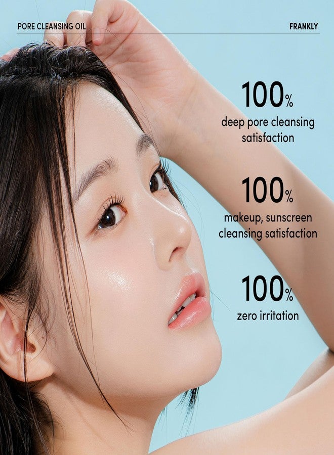 FRANKLY Pore Cleansing Oil, Oil Cleanser for Face l Makeup Blackhead Remover with BHA & LHA, Amino Acids, Hyaluronic Acid l All Skin Types, Korean Skin Care 6.8 fl oz - Image 5