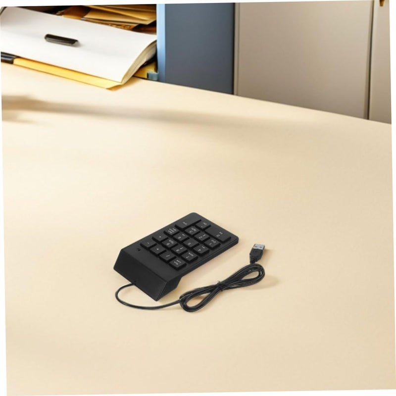 Compact Wired USB Number Pad for Laptop Desktop 18 Key Portable - Image 5