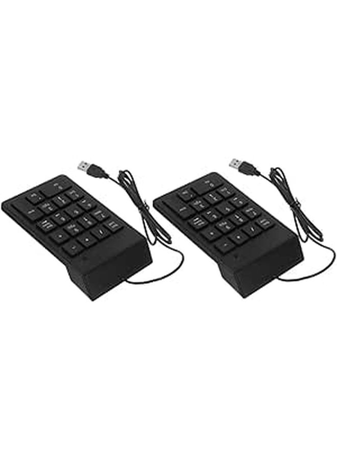 Compact Wired USB Number Pad for Laptop Desktop 18 Key Portable - Image 1
