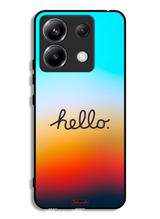 Tolwak Xiaomi Redmi Note 13 Pro 5G Protective Case Cover Hello  - Image 1